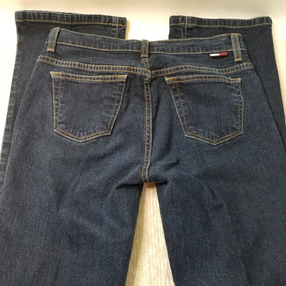 TOMMY JEANS Midrise Straight Leg Dark Wash A7-0200 - Picture 3 of 4